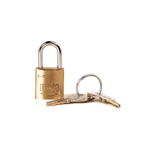 15mm IFAM Padlock, Brass, KA3 - Fetters