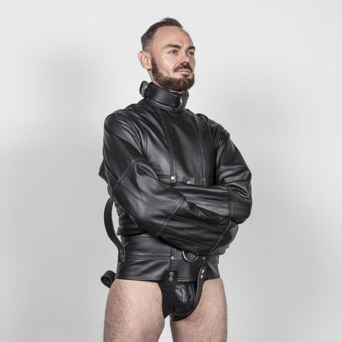 Custom Leather Straitjacket - Fetters