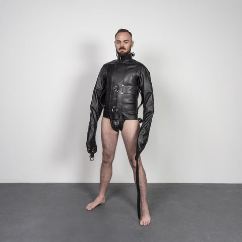 Custom Leather Straitjacket - Fetters