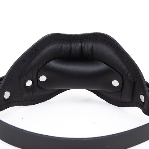 Leather Wedge Gag - Front Buckle