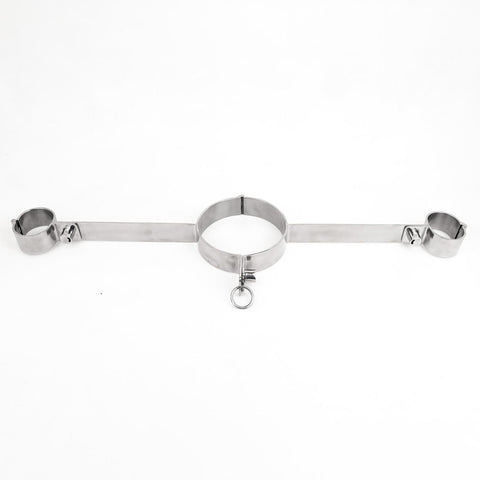 Neck & Wrist Rigid Irons, Snap Shut Locks - Fetters