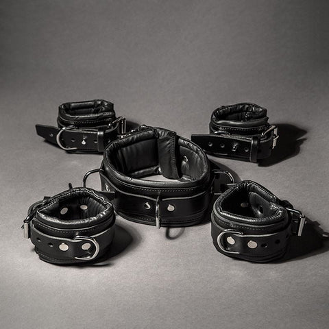 Padded Leather Restraint Set - Fetters