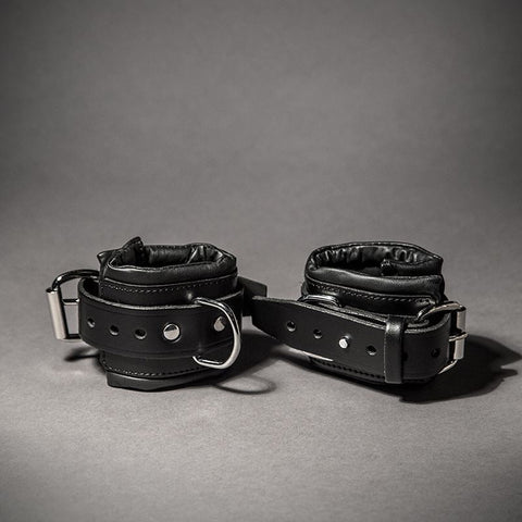 Padded Leather Wrist Cuffs - Fetters