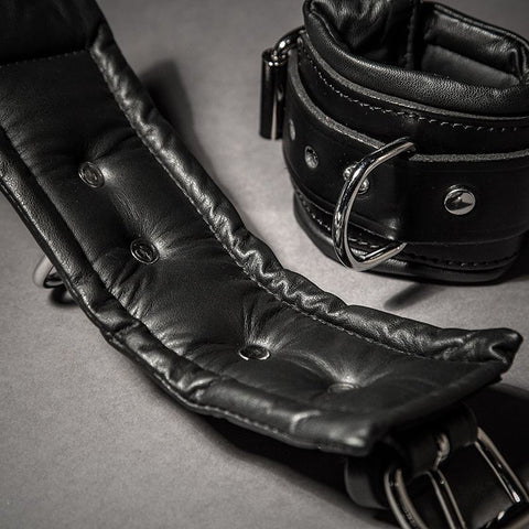 Padded Leather Wrist Cuffs - Fetters