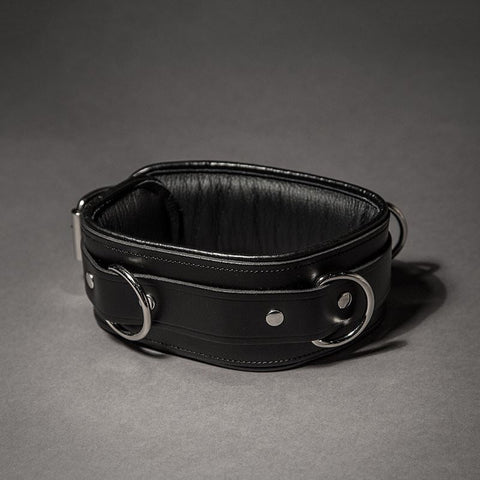 Piped Leather Collar - Fetters