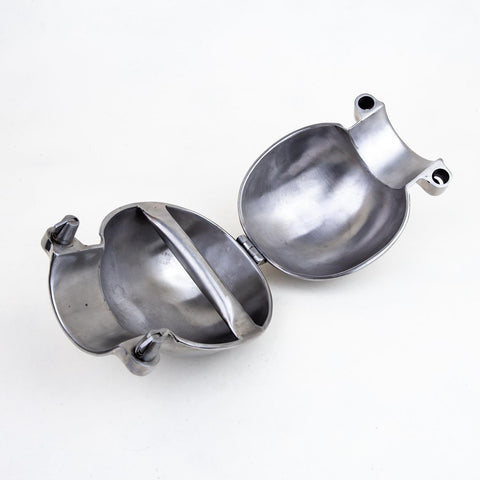 Stainless Steel Ball Mitts - Snap Shut Locks & Grab Handle - Fetters