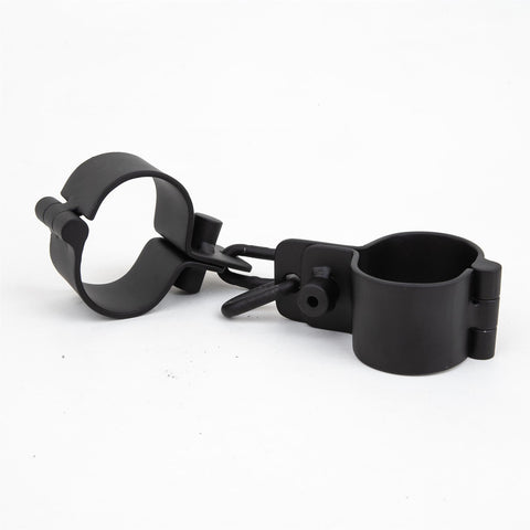Steel Wrist Cuff - Pair, Black - Fetters