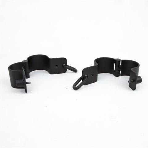 Steel Wrist Cuff - Pair, Black - Fetters