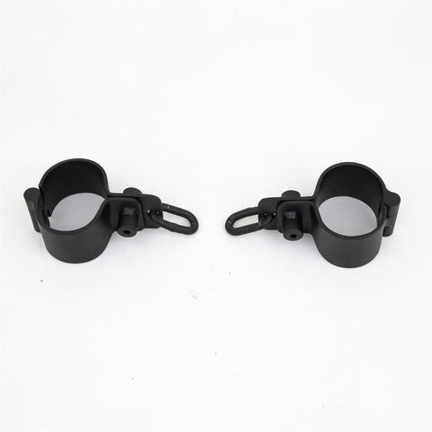 Steel Wrist Cuff - Pair, Black - Fetters