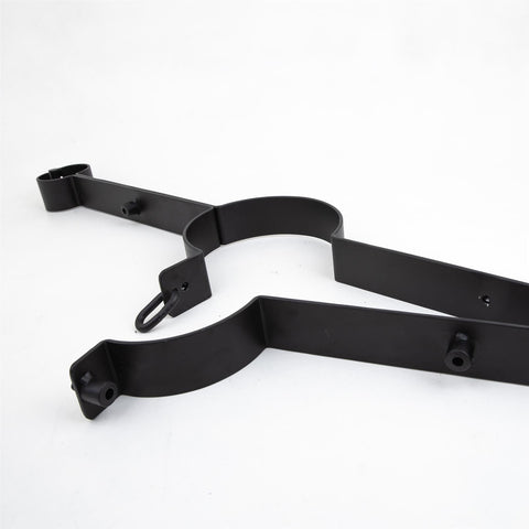 Steel wrist to neck restraint, Black - Fetters