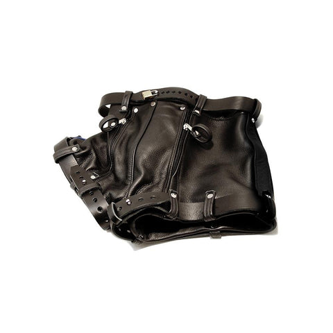 Up Front Leather Chastity Shorts - Maximum Secure - Fetters