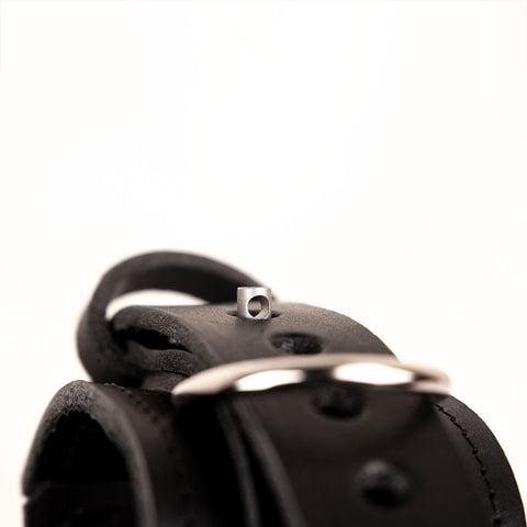 Classic Leather Restraint Set - Collar, Wrist and Ankle Cuffs