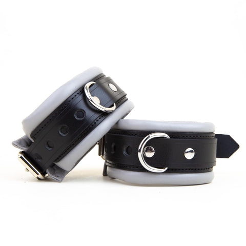 Padded Leather Ankle Cuffs 5cm