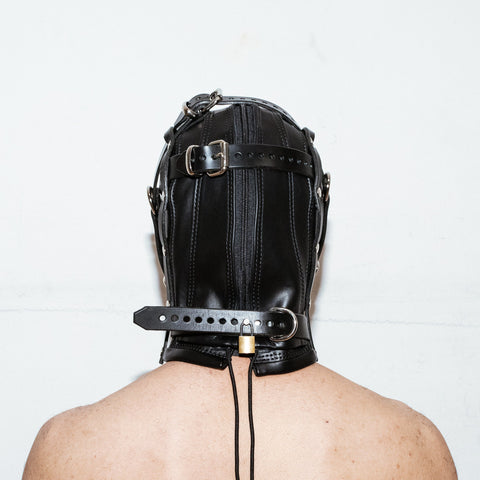 Heavy Duty Leather Hood with Straps - Fetters