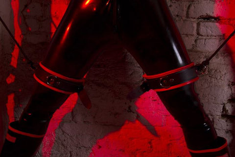 Padded Leather Thigh Cuffs - Fetters