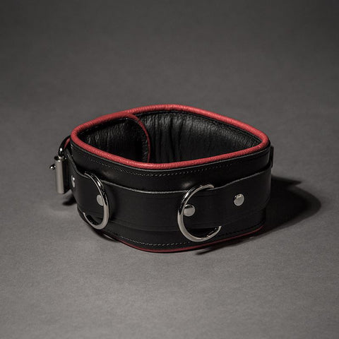 Piped Leather Collar - Fetters