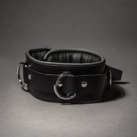 Piped Leather Collar - Fetters