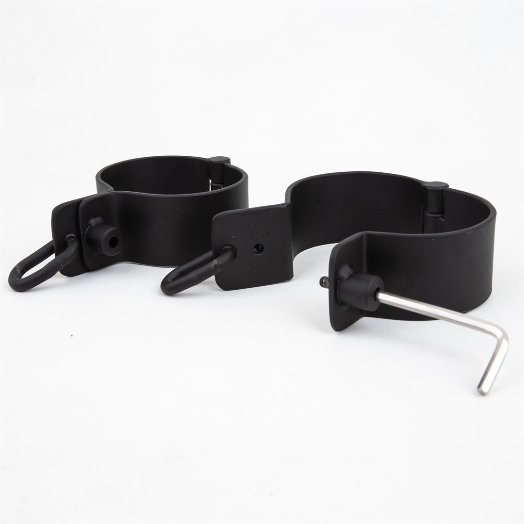 Steel Ankle Cuff - Pair, Black at Fetters | Your BDSM Store for Quality ...